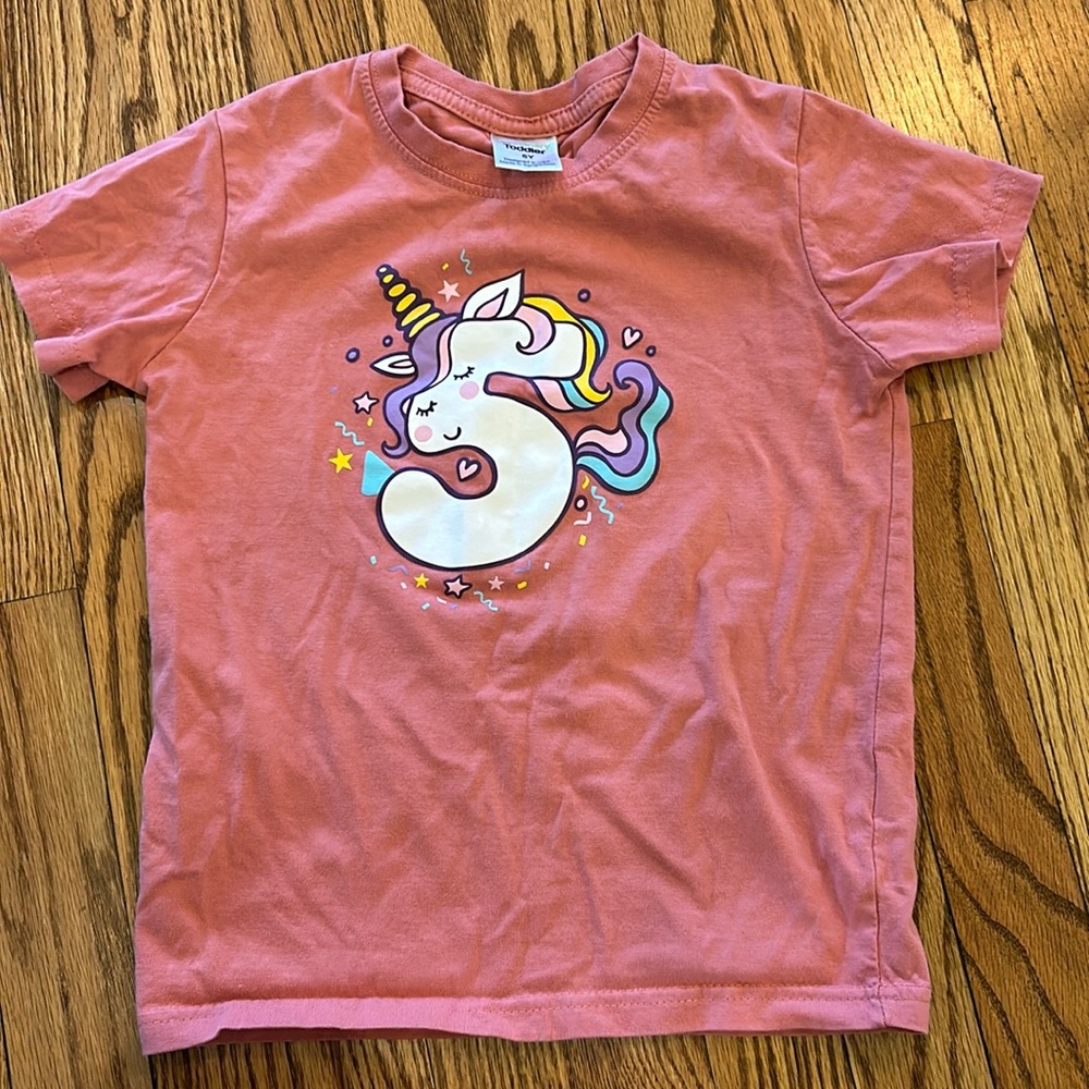 5th birthday unicorn shirt